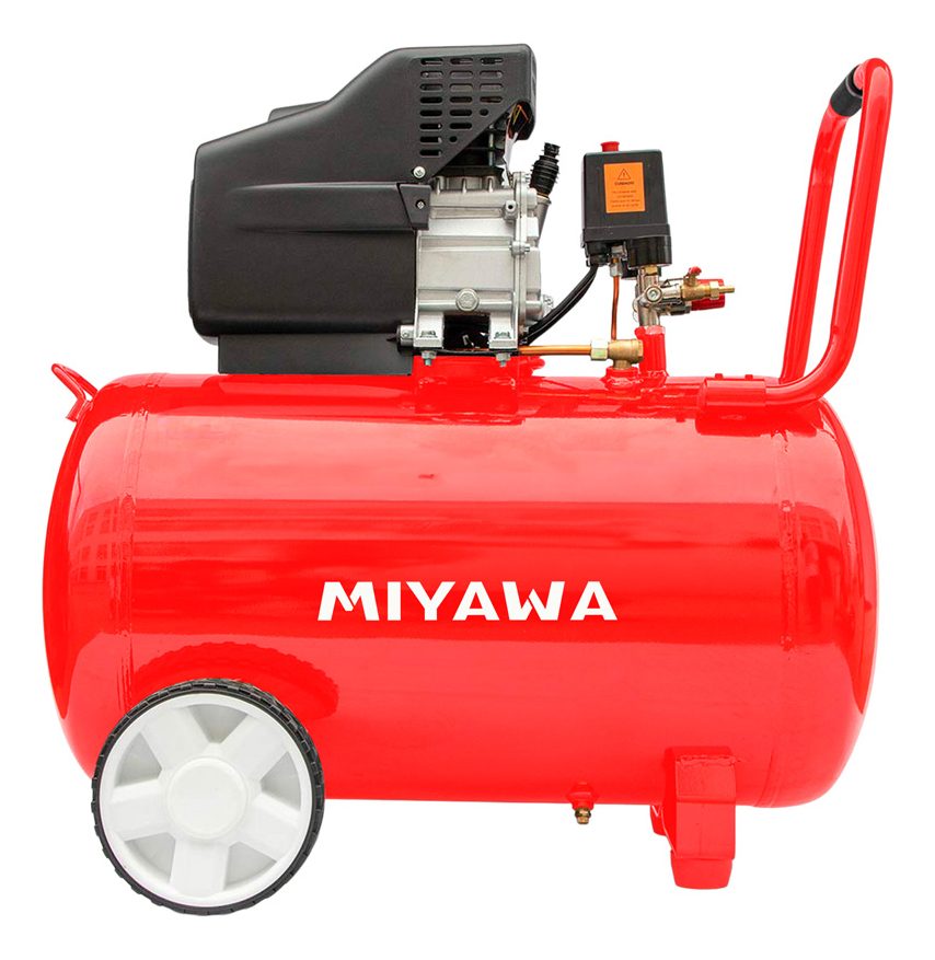 Compresor 90 L De 1,5 Hp Miyawa K40-1.5a Rojo