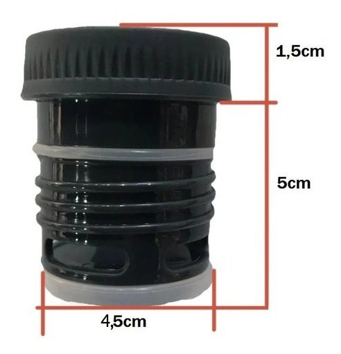 Tapa Para Termo 1000/1200 Ml Repuesto Kushiro Tapon Cebador Gris Oscuro - 8