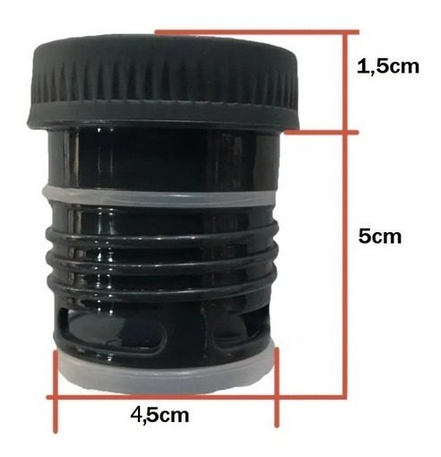 Tapa Para Termo 1000/1200 Ml Repuesto Kushiro Tapon Cebador Gris Oscuro - 8
