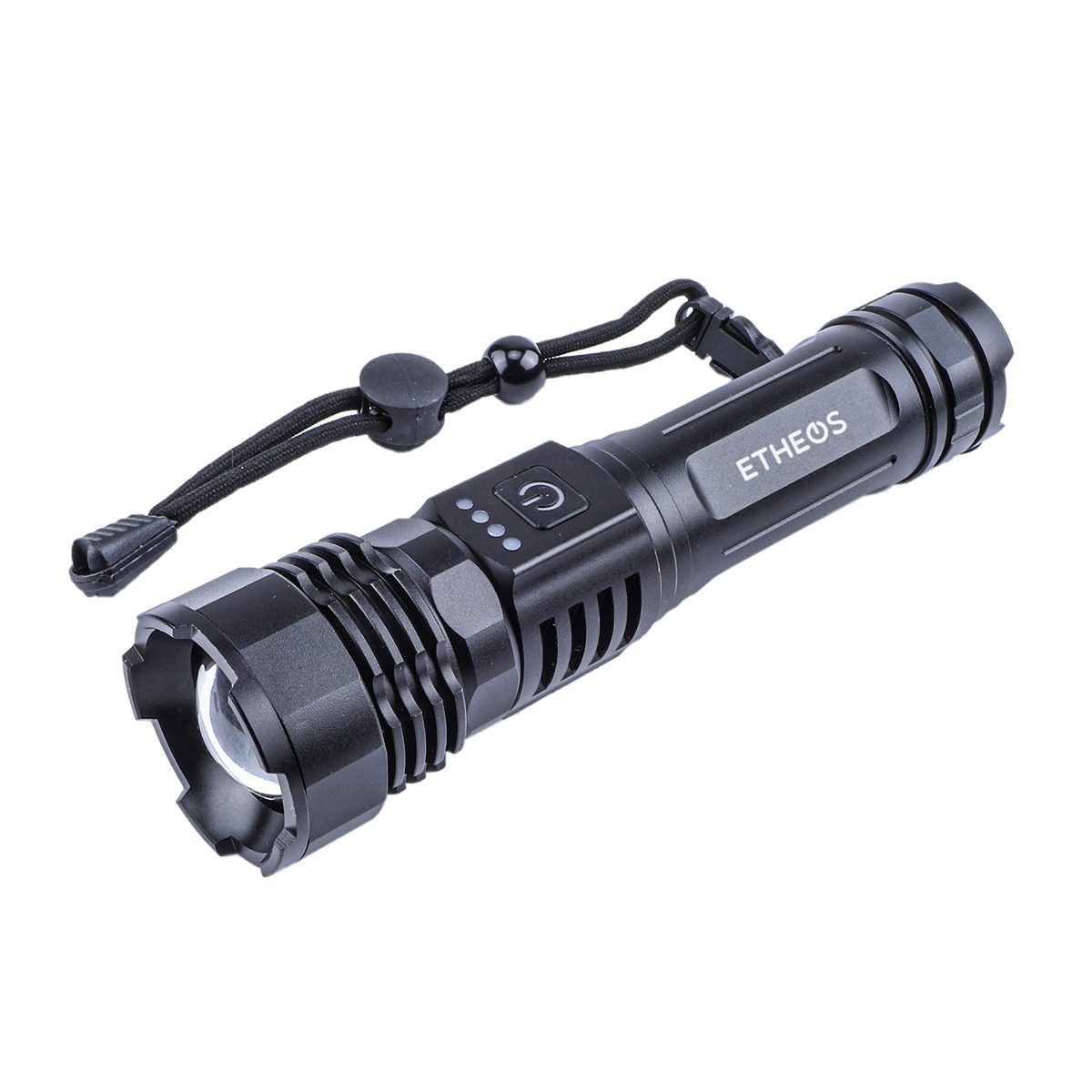 Linterna Recargable Usb 750 Lm Etheos Blanco Negro