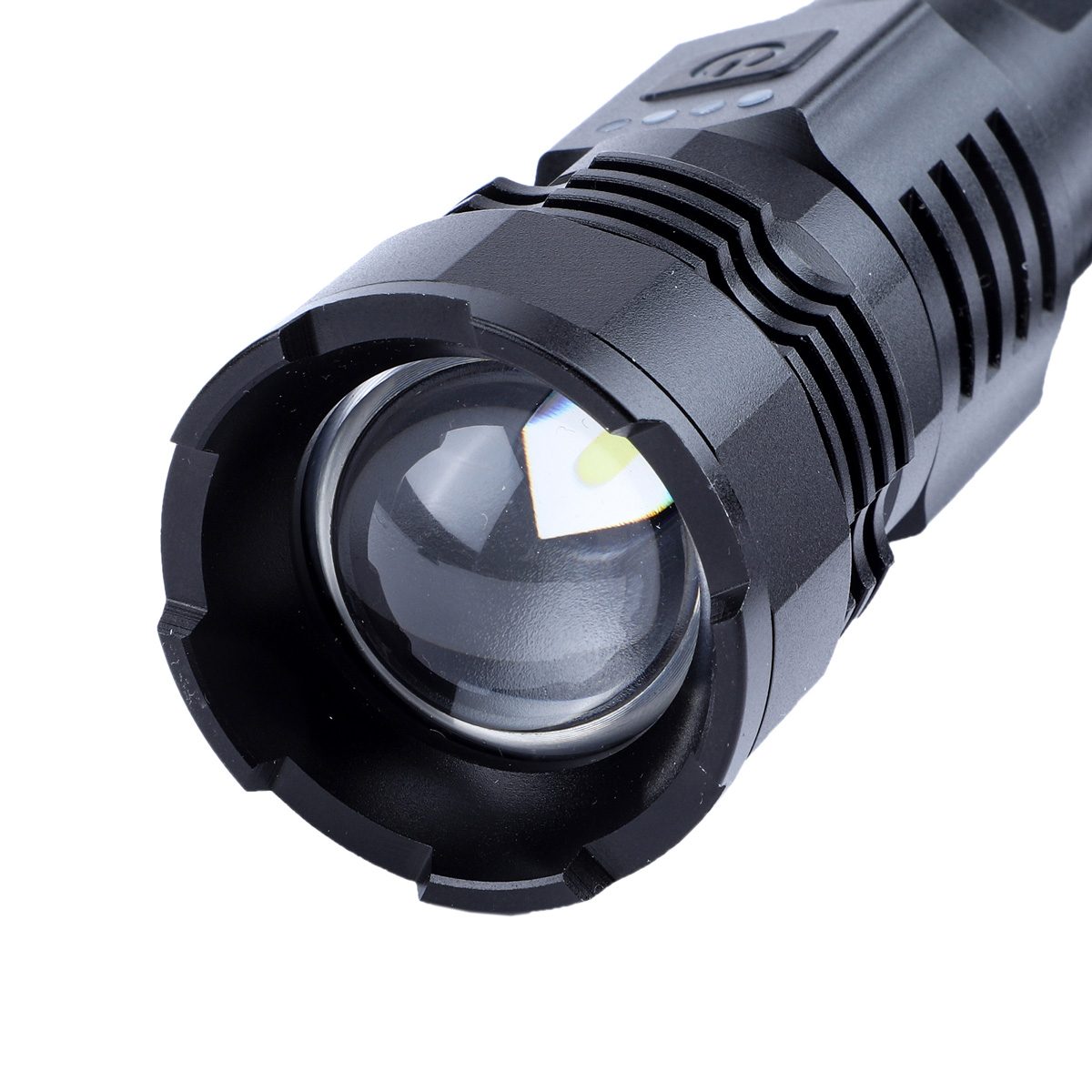 Linterna Recargable Usb 750 Lm Etheos Blanco Negro - 3