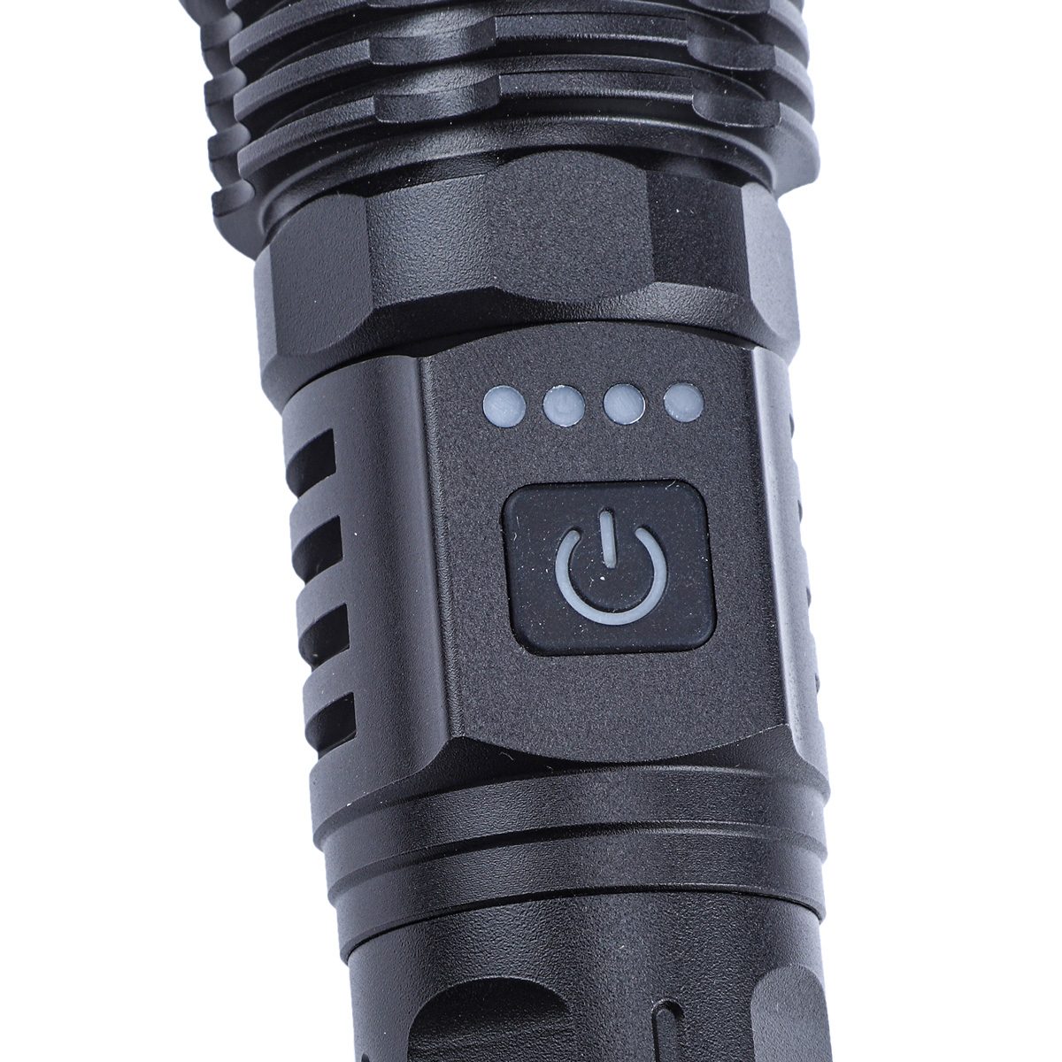 Linterna Tactica Militar Etheos Aclcance 700 Mt Bateria 3000 Mah Recargable Blanco Negro - 2
