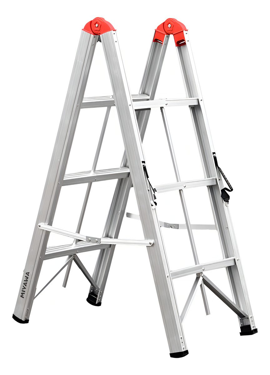Escalera Aluminio 3 Escalones Plegable Ultracompacta Miyawa