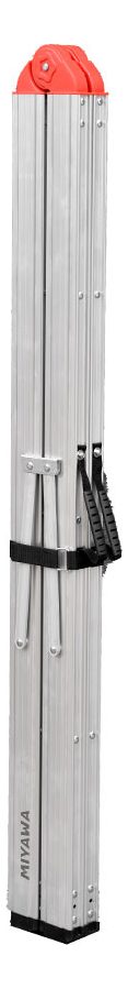 Escalera De 5 Escalones Ultra Compacta Miyawa Gris - 1