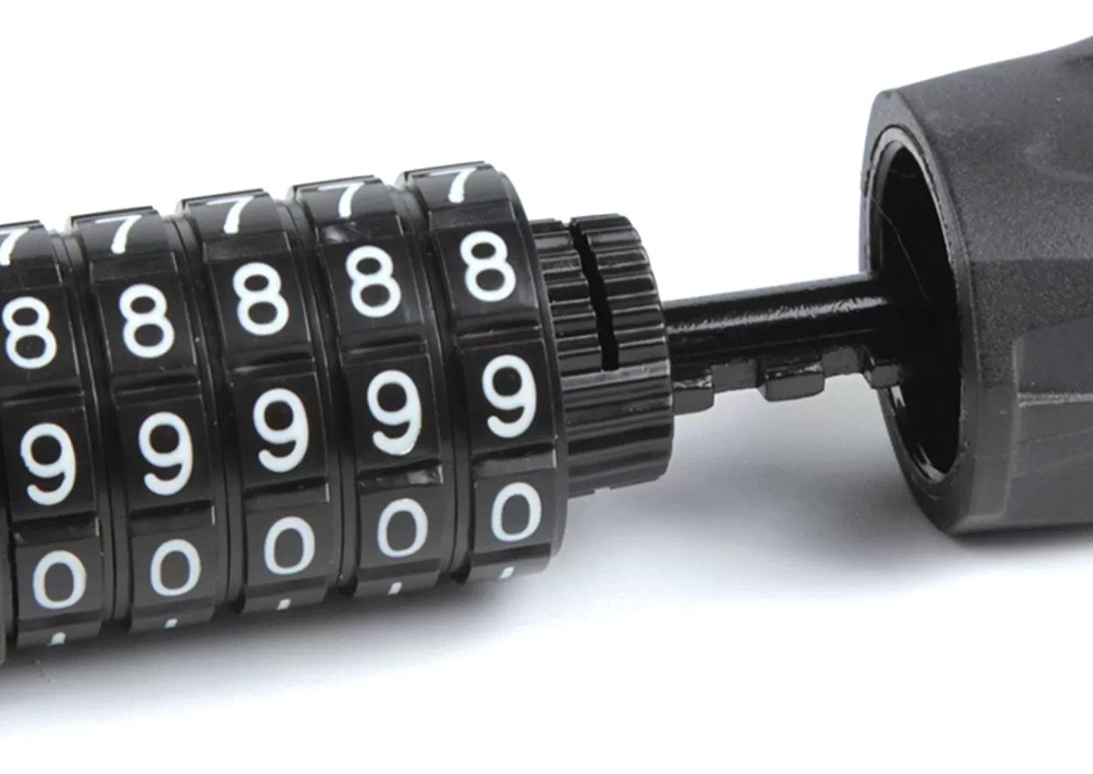 Inga Espiral Seguridad Combinación Numerica  Reci-4512 Kuest Negro - 1