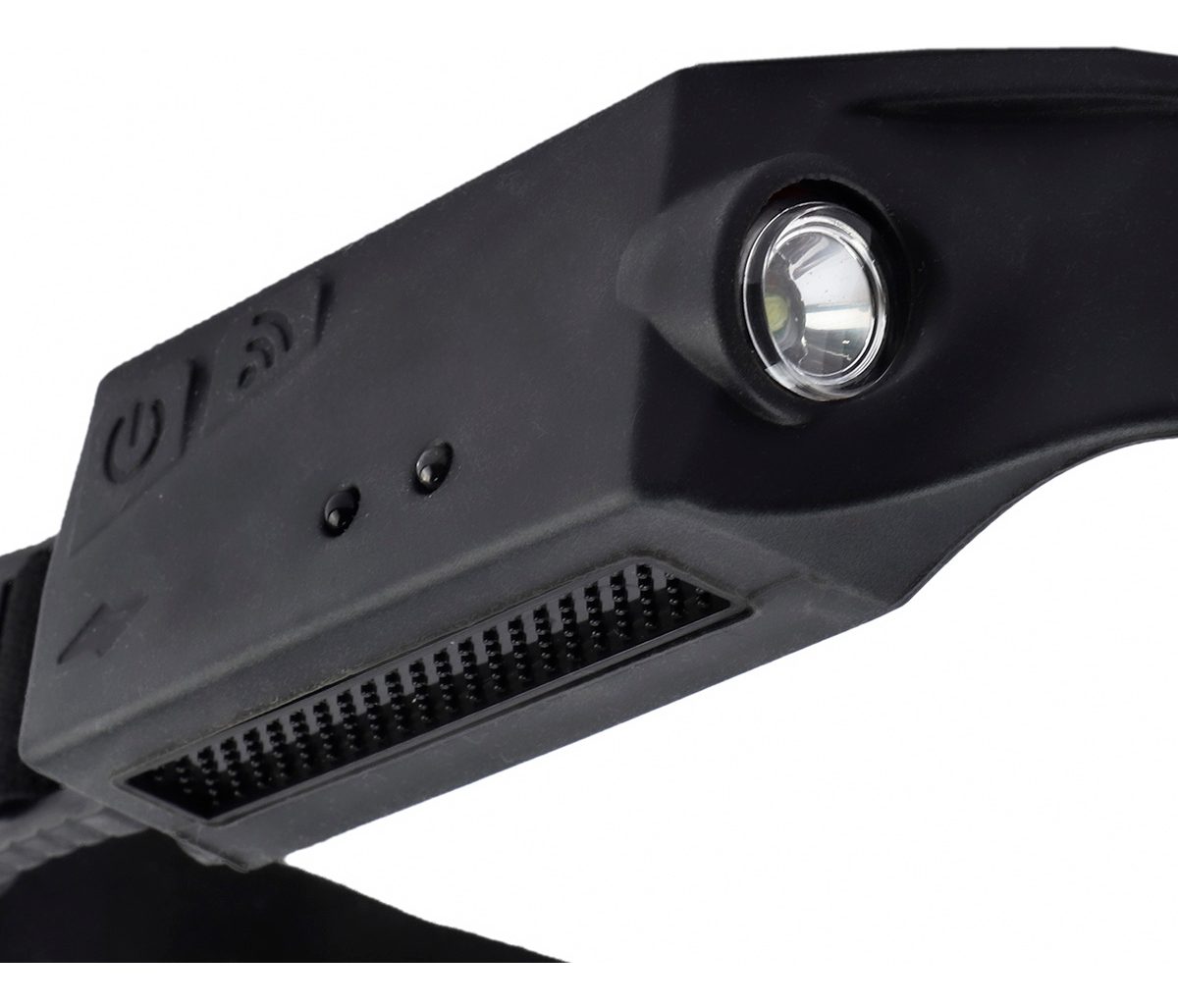 Linterna Recargable De Cabeza Con Sensor Blanco Negro - 2