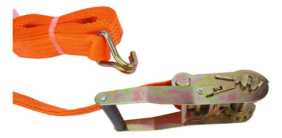 Crique Tensor Traca Traka Cinta Amarre 50mm X5m 4ton Kushiro Naranja - 2