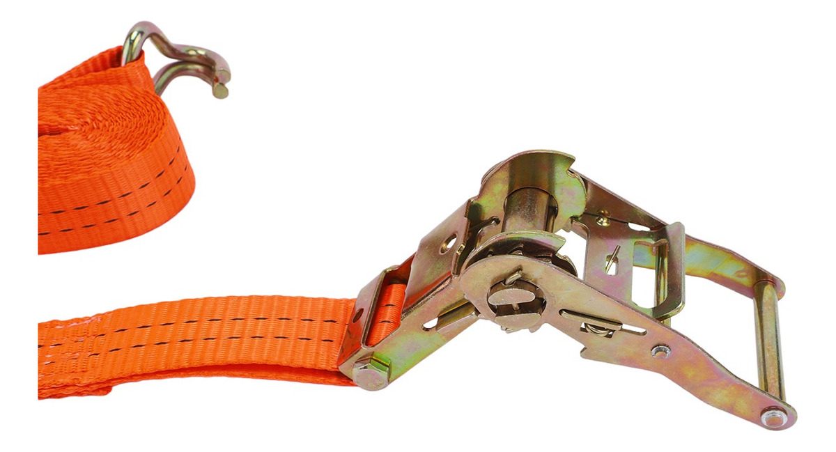 Crique Tensor Traca Traka Cinta Amarre 50mm X5m 4ton Kushiro Naranja - 5