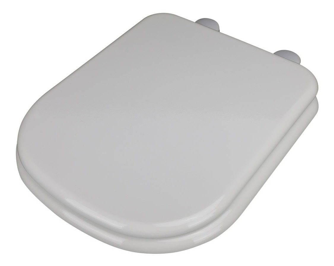Asiento Inodoro Hdf Línea Miño Herrajes Plásticos Blanco