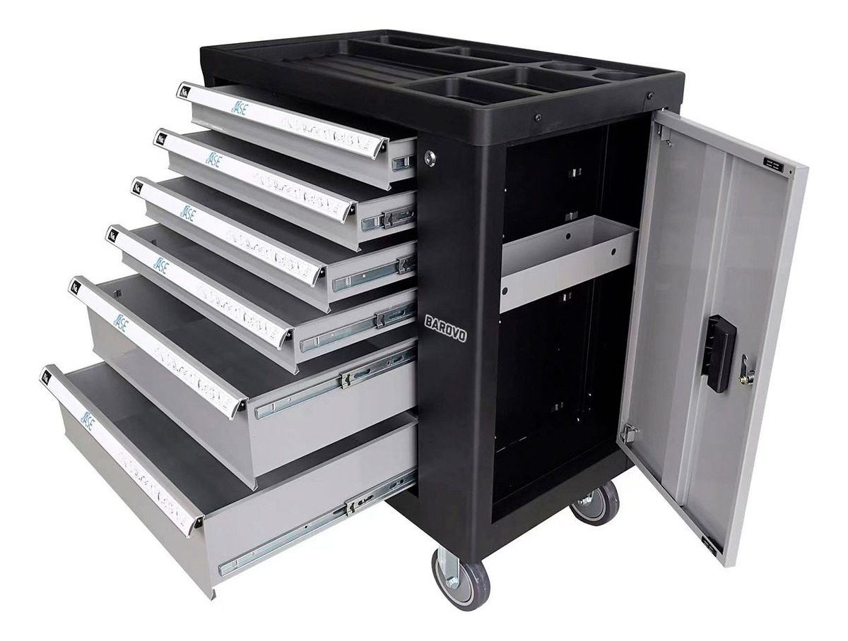 Gabinete Carro Porta Herramientas Con Ruedas 167 Pzs Barovo - 1