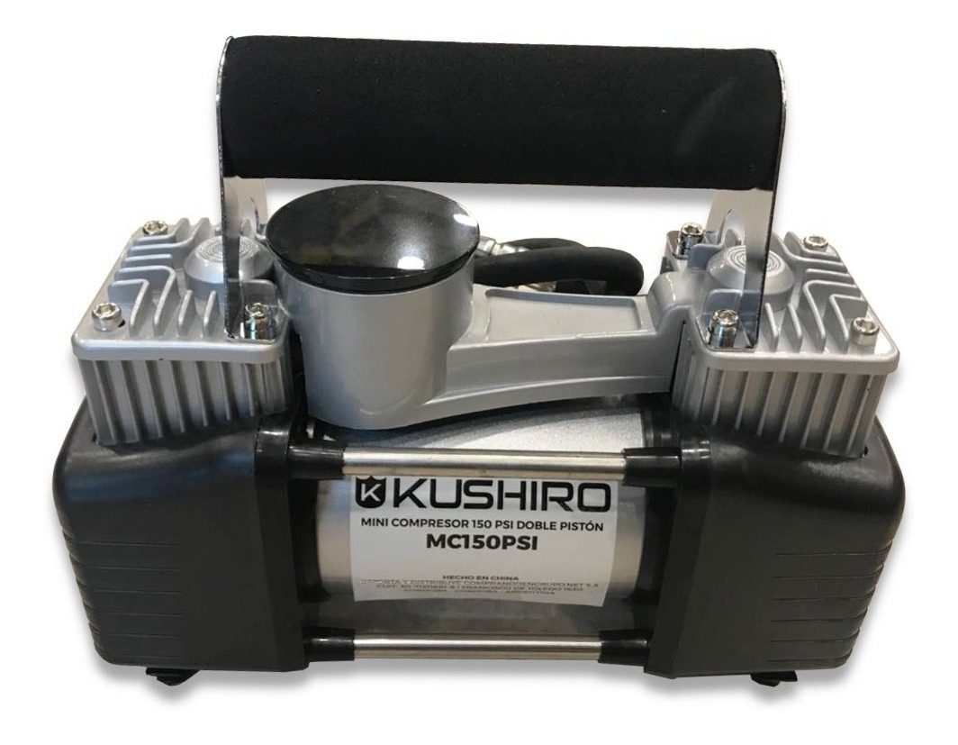 Compresor De Aire Mini A Batería Portátil Kushiro Mc150psi 500ml 25hp