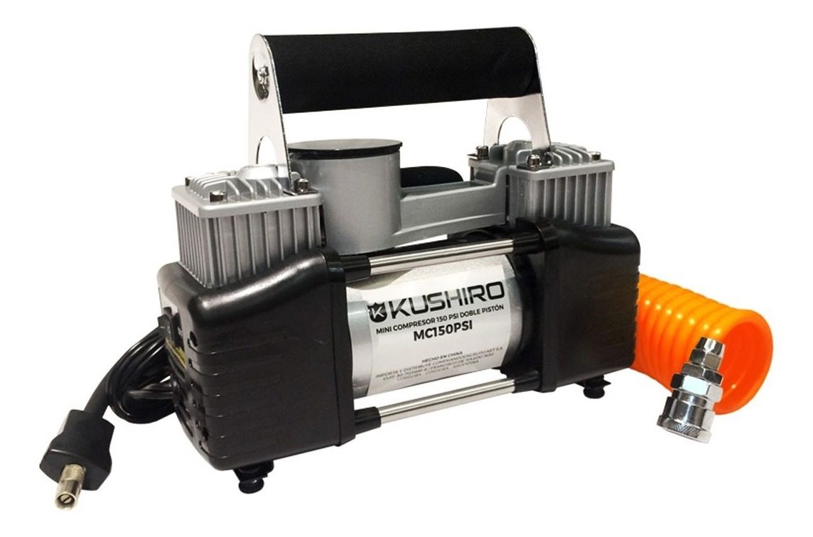 Compresor De Aire Mini A Batería Portátil Kushiro Mc150psi 500ml 25hp - 5