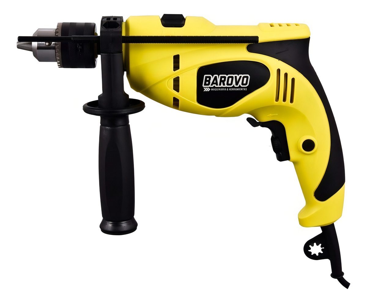 Taladro Percutor Atornillador 13mm 750w Mechas Puntas Maletin Barovo - 7
