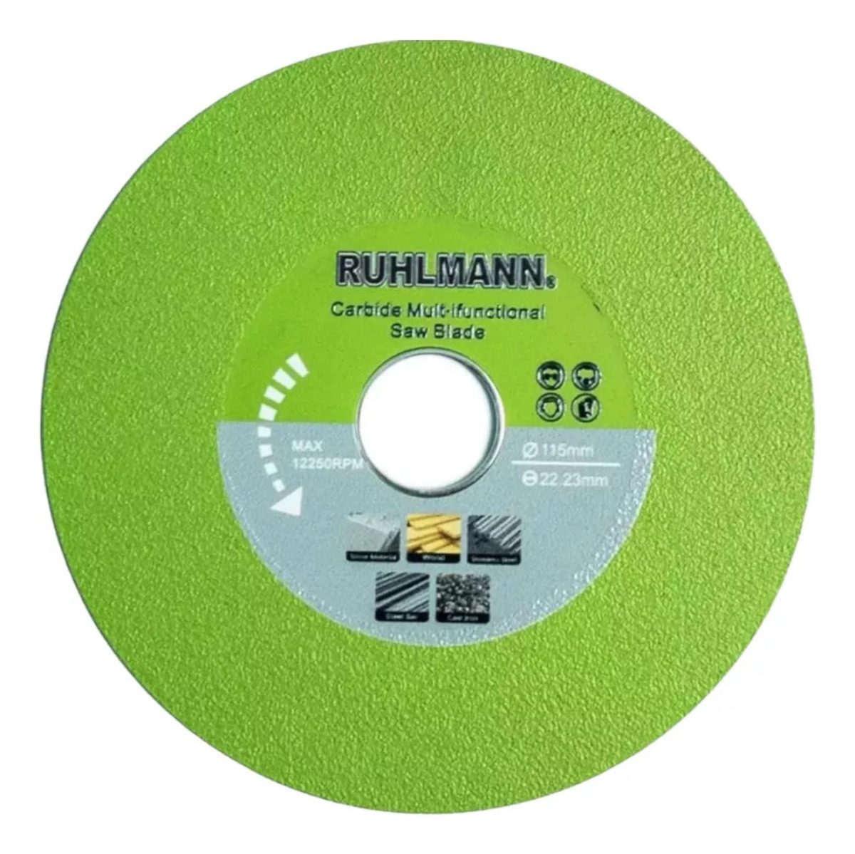 Disco De Corte Diamante Ruhlmann Ru15357 115mm Vidrio Cerámica Piedra Verde - 2