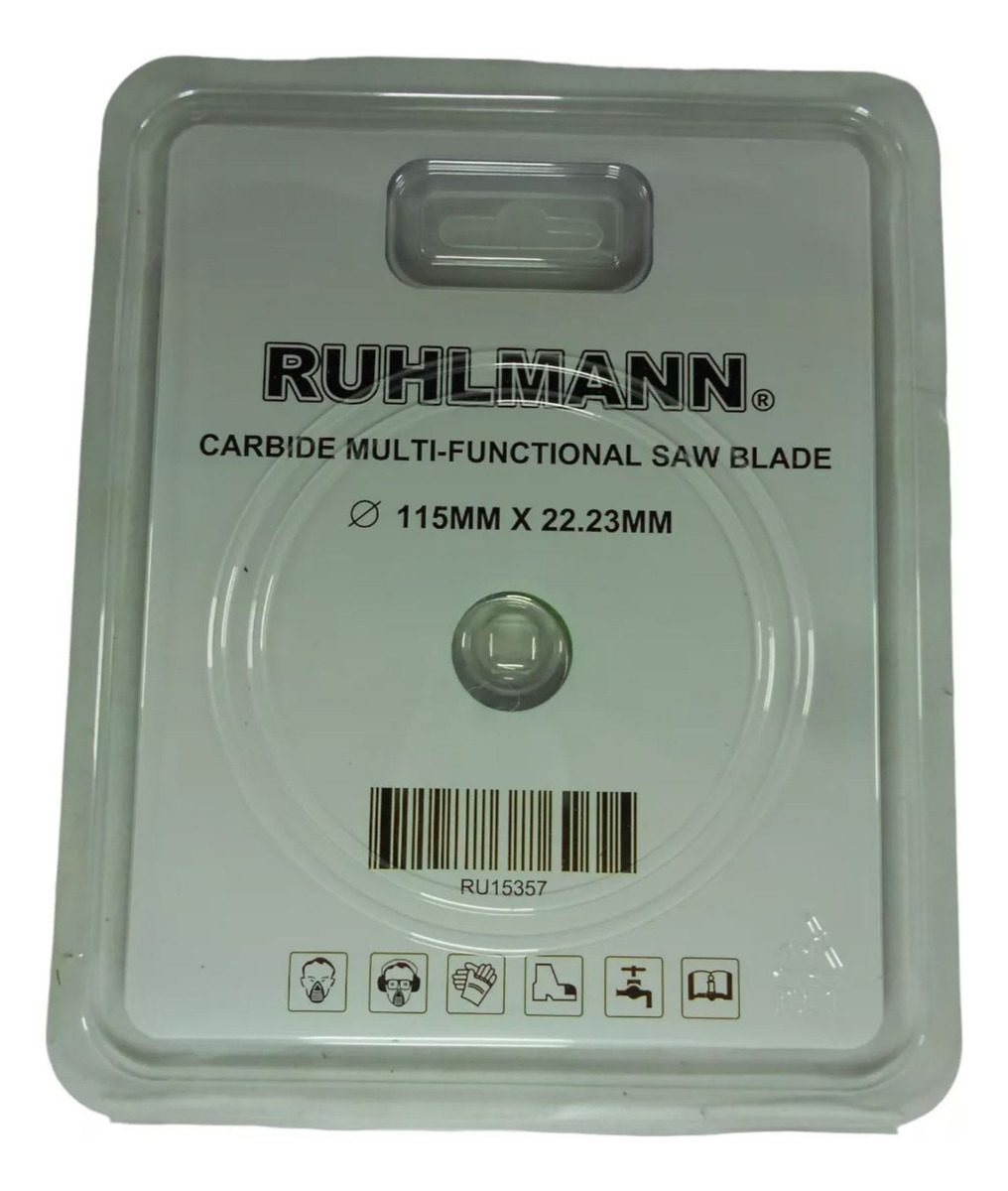 Disco De Corte Diamante Ruhlmann Ru15357 115mm Vidrio Cerámica Piedra Verde - 3