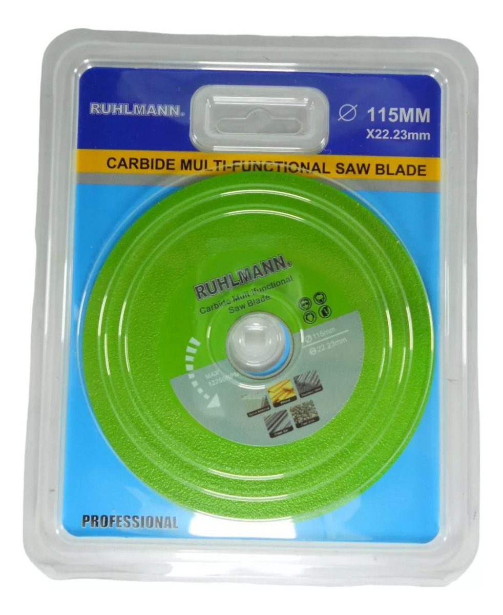 Disco De Corte Diamante Ruhlmann Ru15357 115mm Vidrio Cerámica Piedra Verde - 4