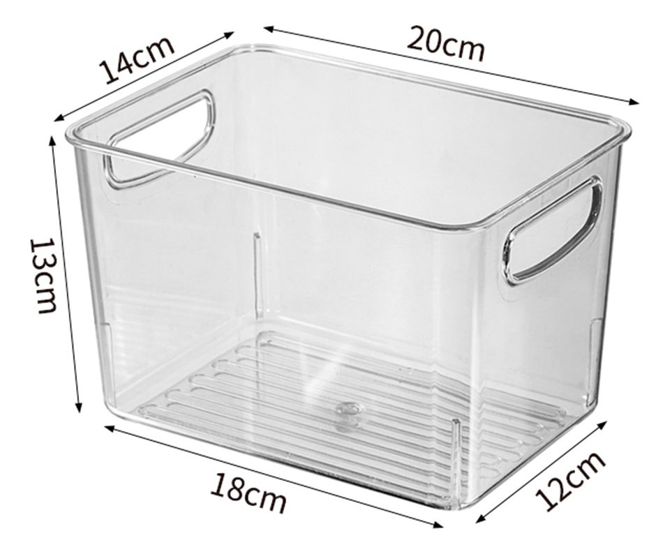 Organizador Multiuso 20 Cm × 14 Cm × 12,8 Cm Transparente - 1