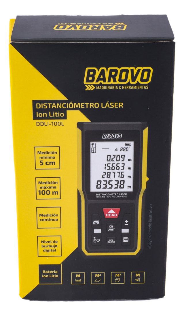 Distanciómetro Láser 100 M Ion-litio Barovo Ddli-100l - 4