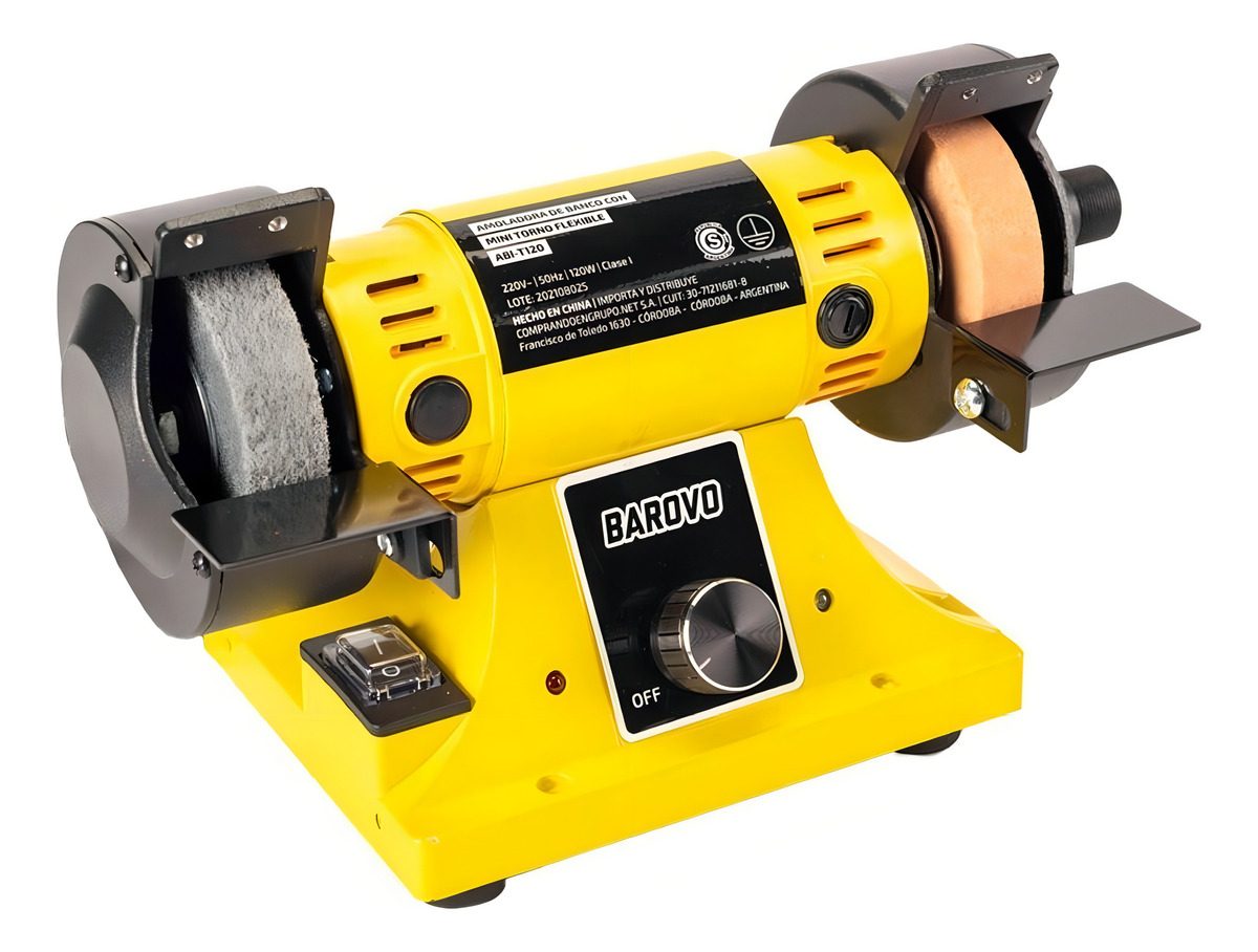 Amoladora De Banco Con Mini Torno Flexible Barovo Abi-t120 120 W - 1