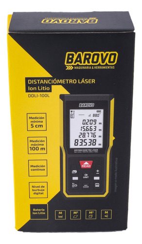 Distanciómetro Láser Telemetro Ion-litio Recargable 100 Mts - 3