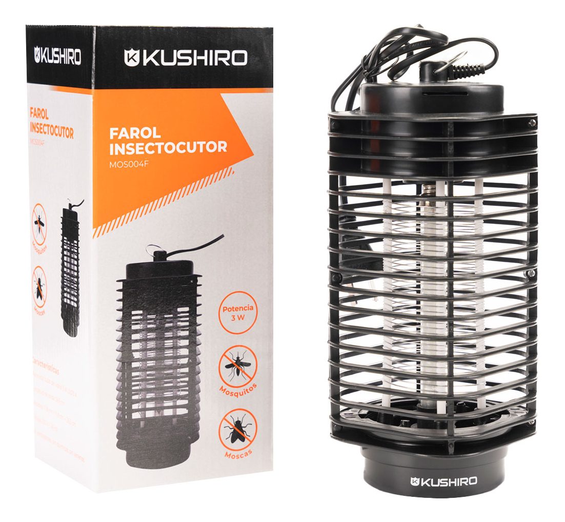Insectocutor Mata Moscas Mosquitos Eléctrico 3w Farol - 1