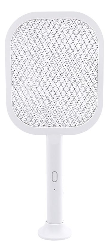 Insectocutor Tipo Raqueta Recargable Cini-0005 Blanco Blanco
