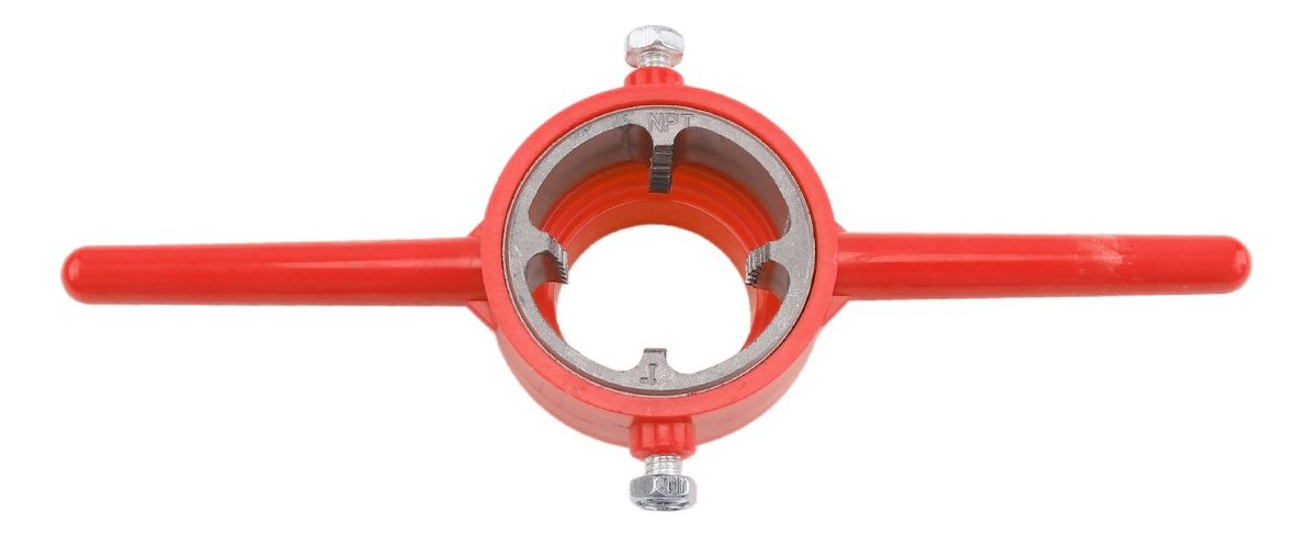 Set Terraja Manual Miyawa Modelo Dtmi-tm03 Para Roscar Caños 1/2 A 1 Pulgada Rojo - 4