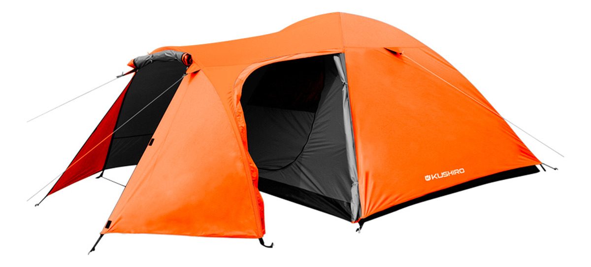Carpa Talampaya Para 4 Personas Con Ábside Naranja