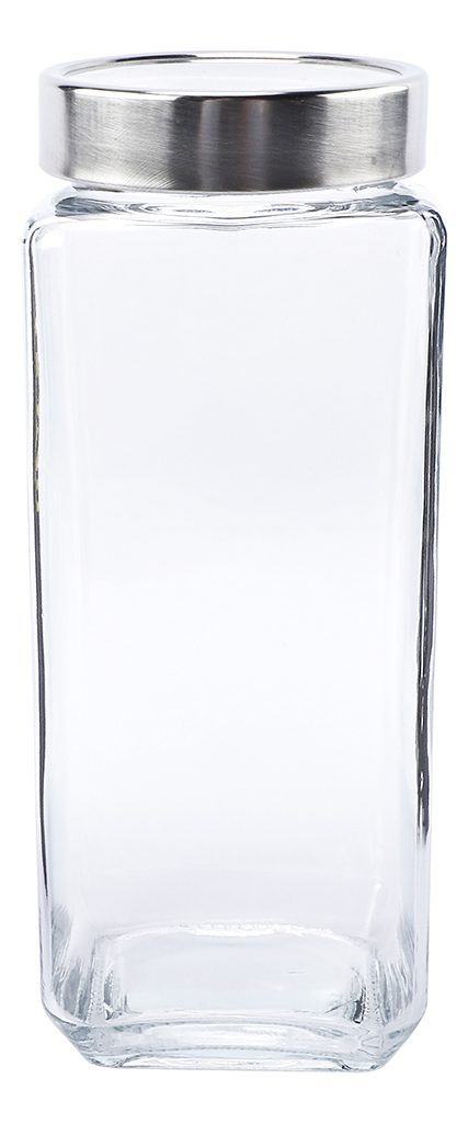 Frasco Con Tapa De Acero Con Visor 1250 Ml Para Organización