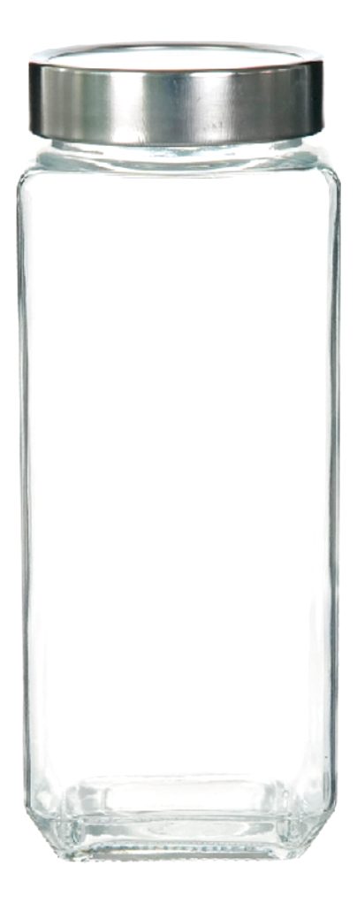 Frasco Con Tapa De Acero Con Visor 1250 Ml Para Organización - 1