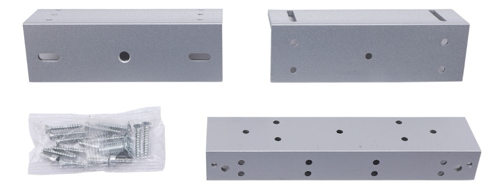 Soporte Zl Cerradura Electromagnética 180 Kg 300 Lb Plateado - 1