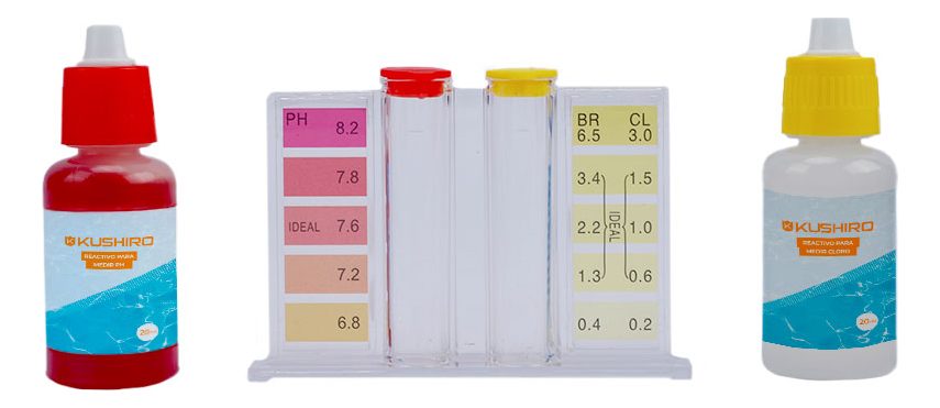 Kit Medidor De Cloro Y Ph Para Pileta Kushiro Fkmi-phcl - 1