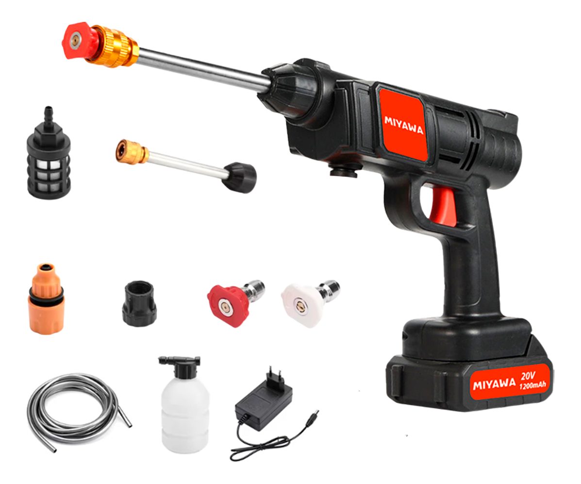 Hidrolavadora Inalámbrica 20 V Para Auto Y Jardín Dhbi-macc Negro 50 Hz - 1