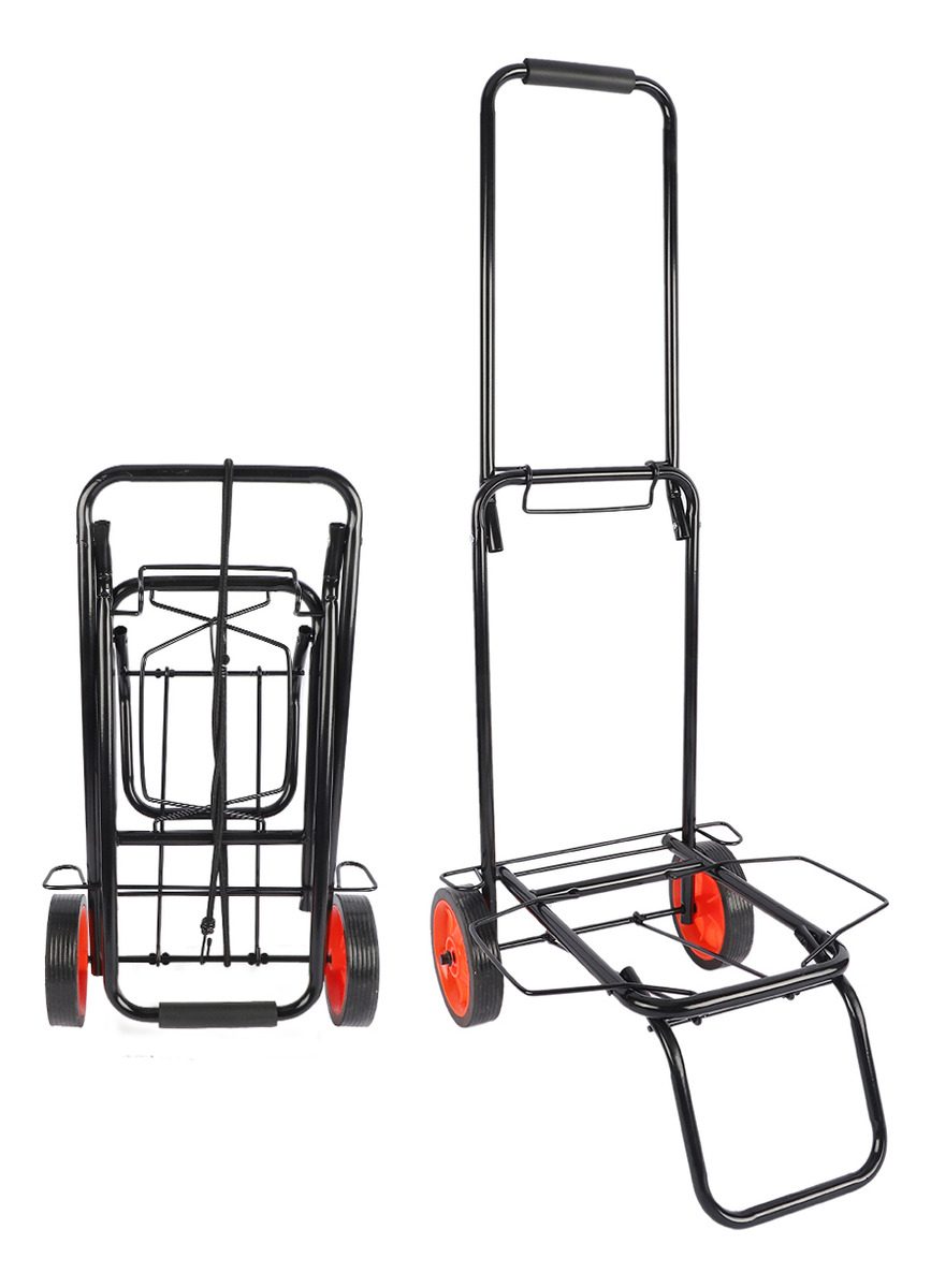 Carro Plegable Liviano Resiste Hasta 40kg Miyawa Negro Negro