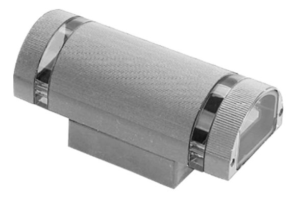 Difusor De Pared Bidireccional Oval Gris Texturado Etheos Gris