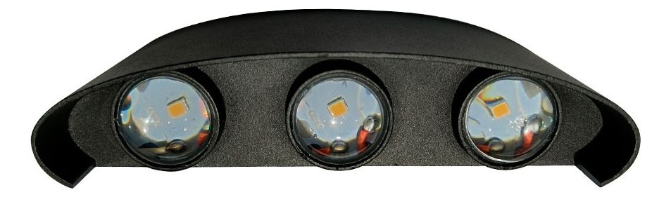 Bidireccional De Exterior Led 6w Fría Negro