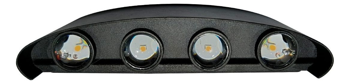 Bidireccional De Exterior Led 8w Fría Negro
