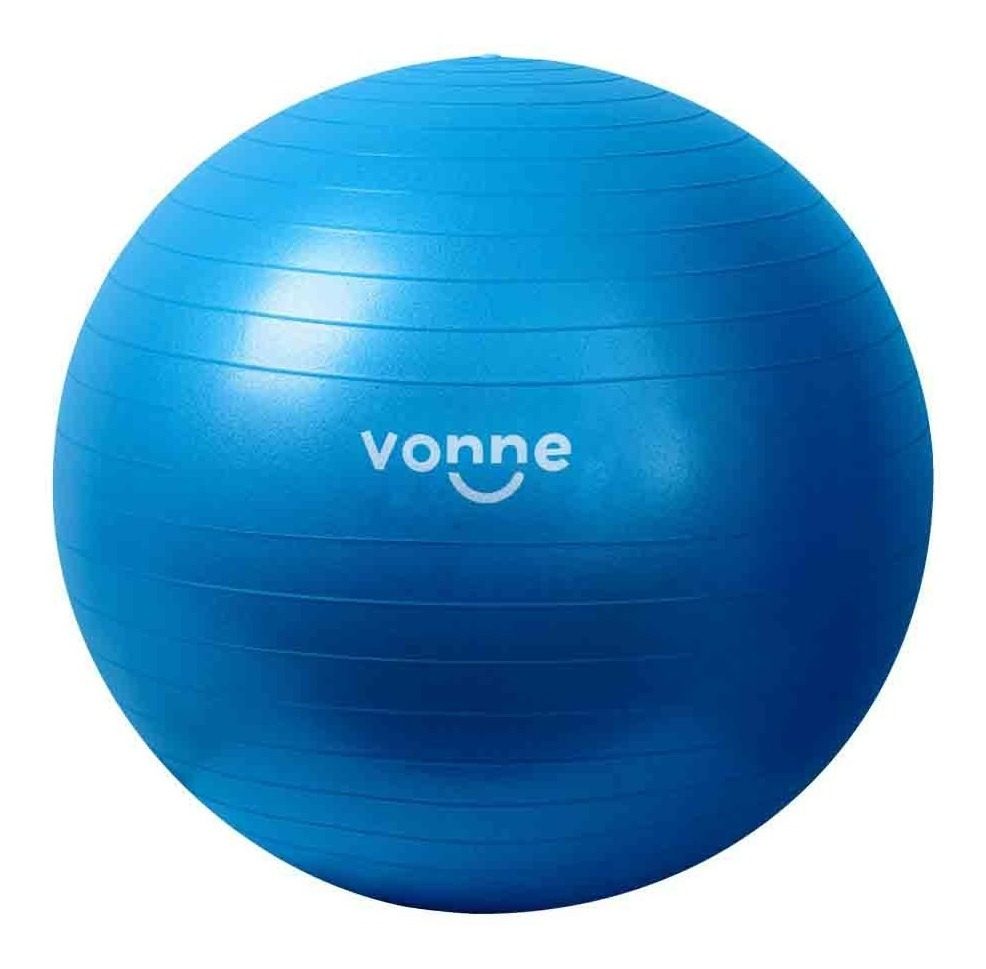 Pelota Inflable 65 Cm Esferodinamia Funcional Pilates Vonne Azul - 1