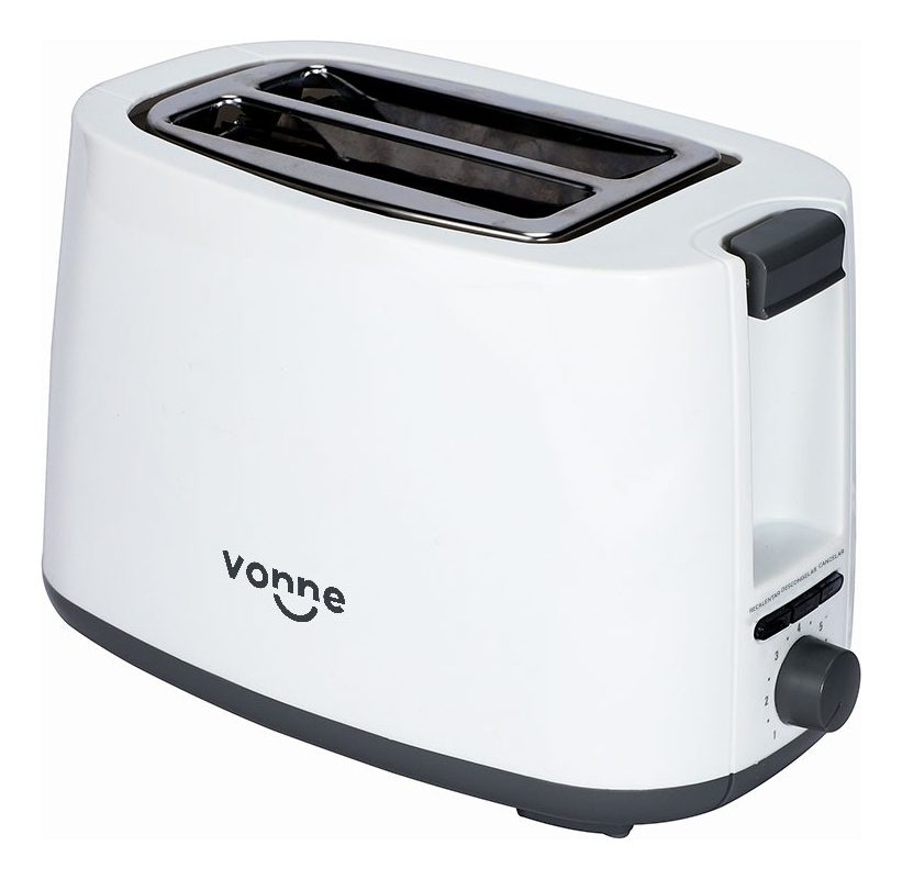 Tostadora Eléctrica 750 W – 2 Ranuras Anchas, 7 Niveles de Tostado y Funciones Múltiples