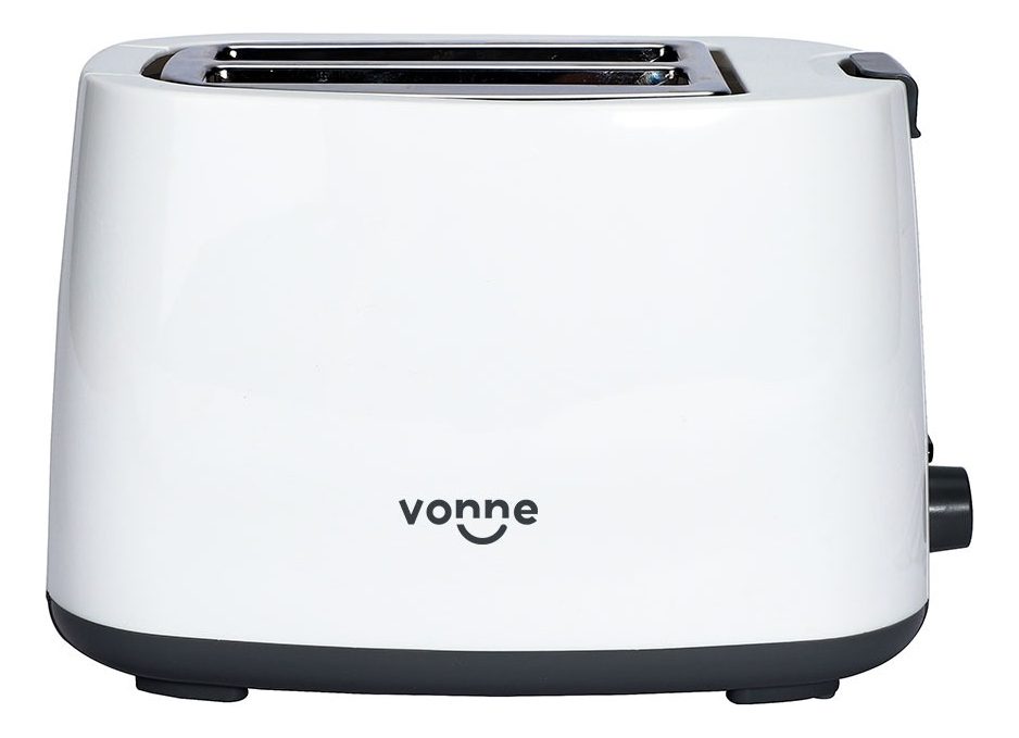 Tostadora Electrica 750w Vonne Bandeja Recolectora Migas Blanco - 3