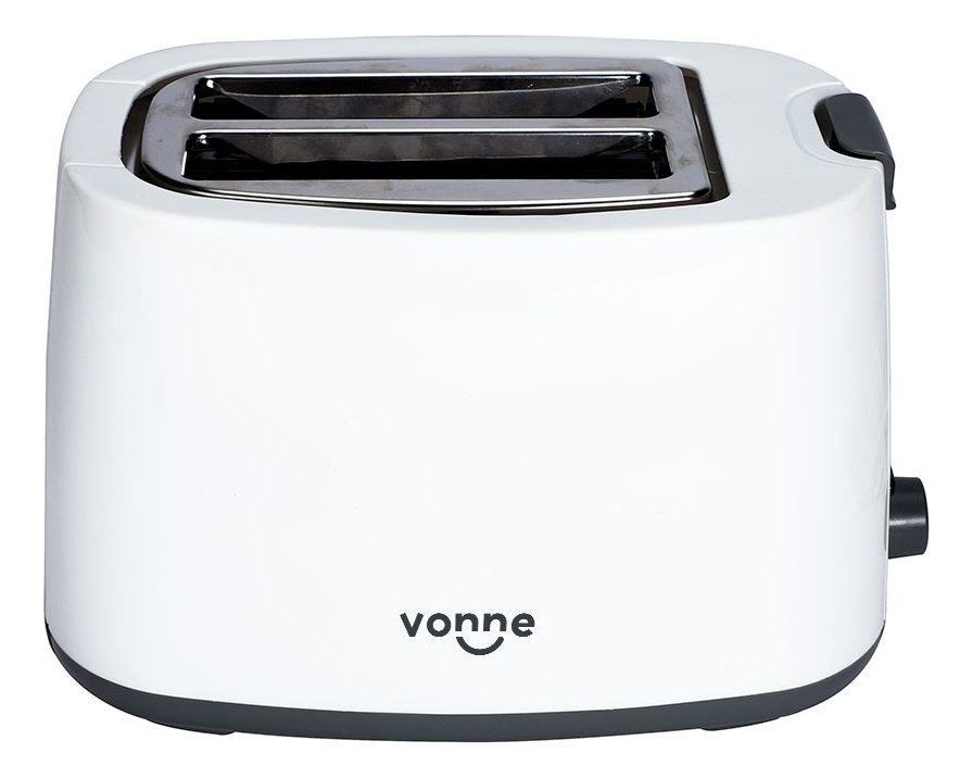 Tostadora Electrica 750w Vonne Bandeja Recolectora Migas Blanco - 6