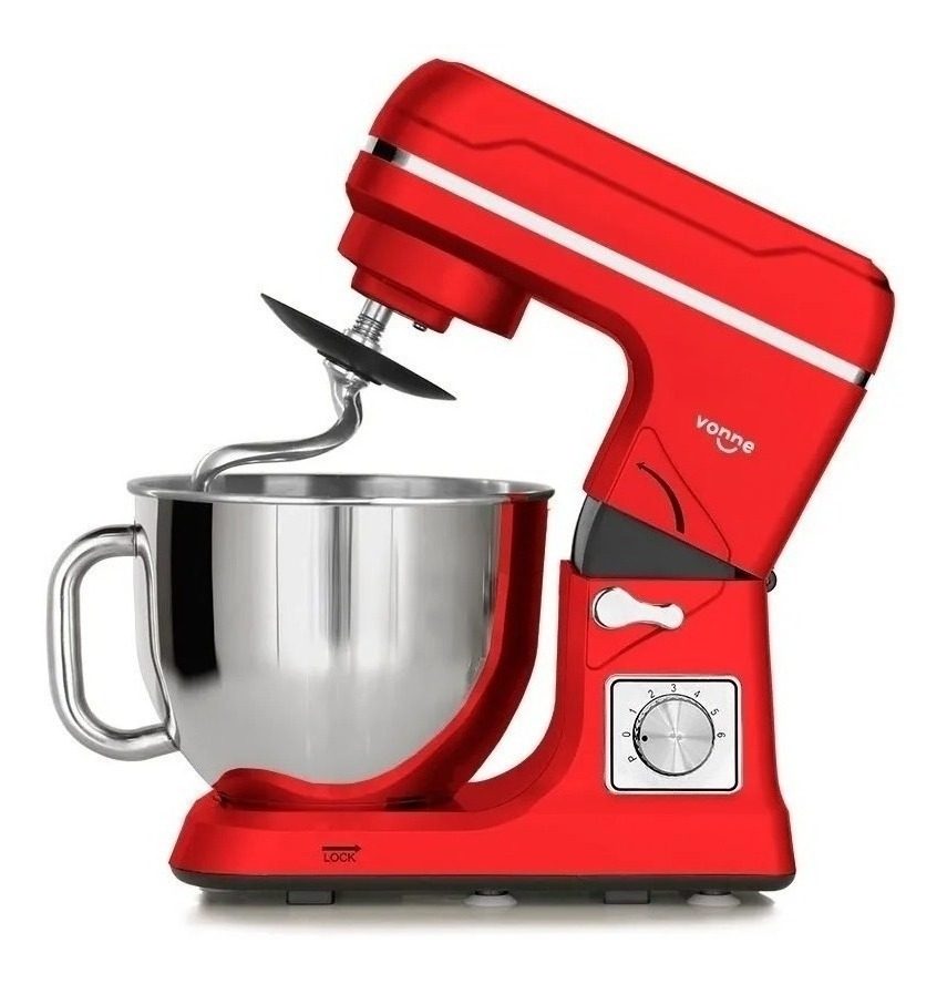 Batidora De Pie Vonne Ele004 Roja 220 v Rojo - 1