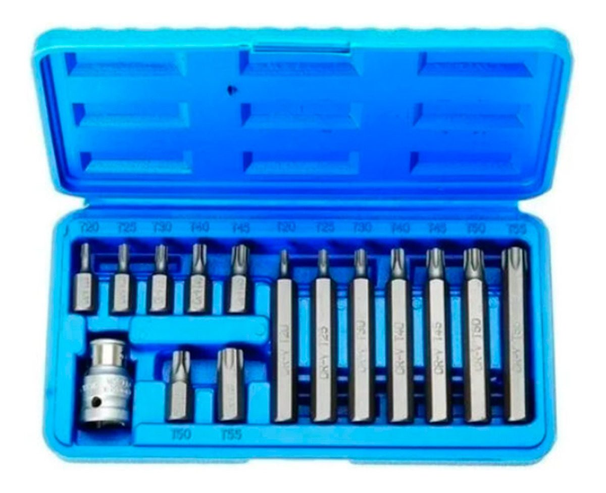 Set Puntas Torx 1/2 15 Piezas Ruhlmann
