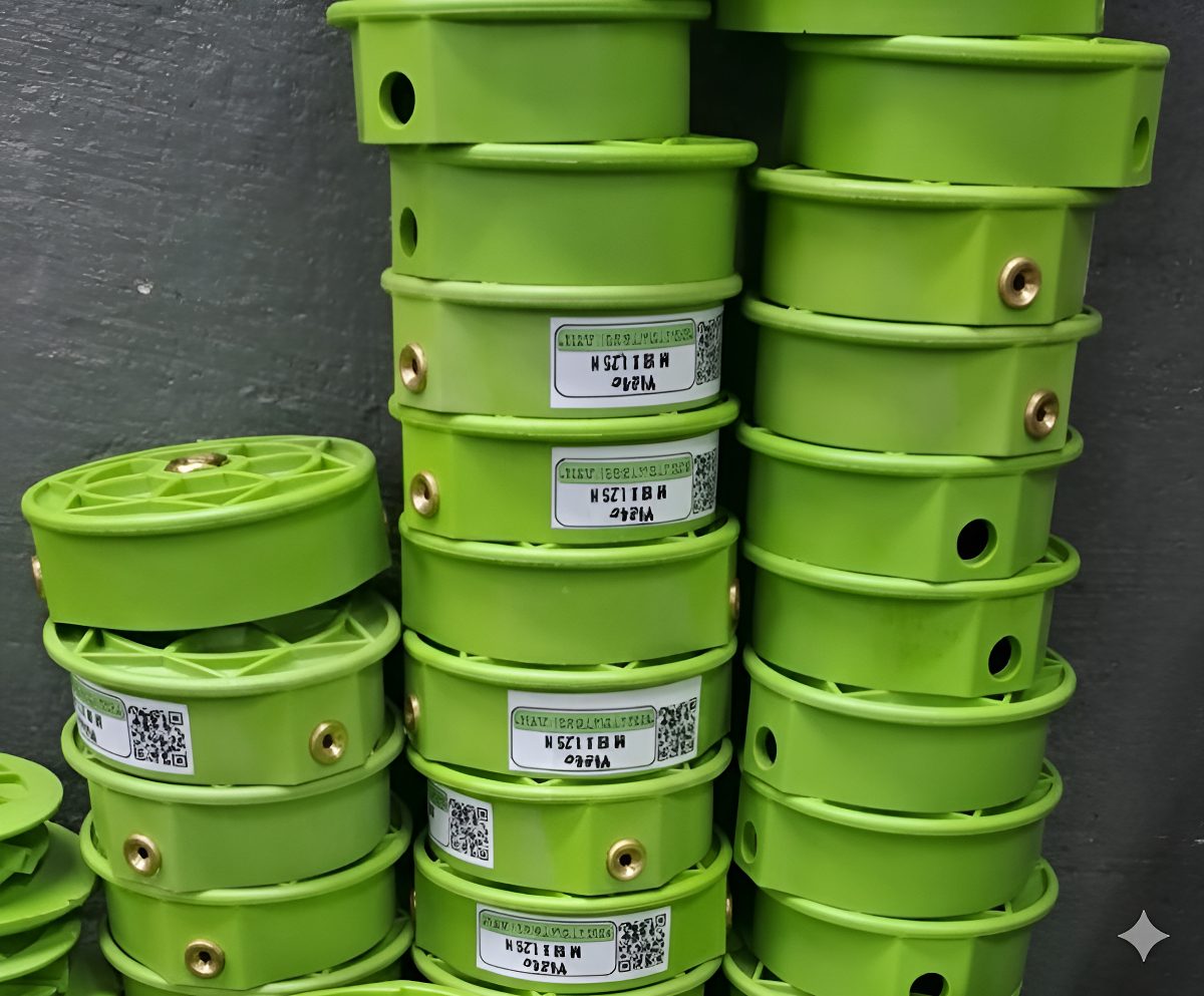 Cabezal Carretel P/ Desmalezadoras Carga Ráp Y Fácil 10x100 Verde - 1
