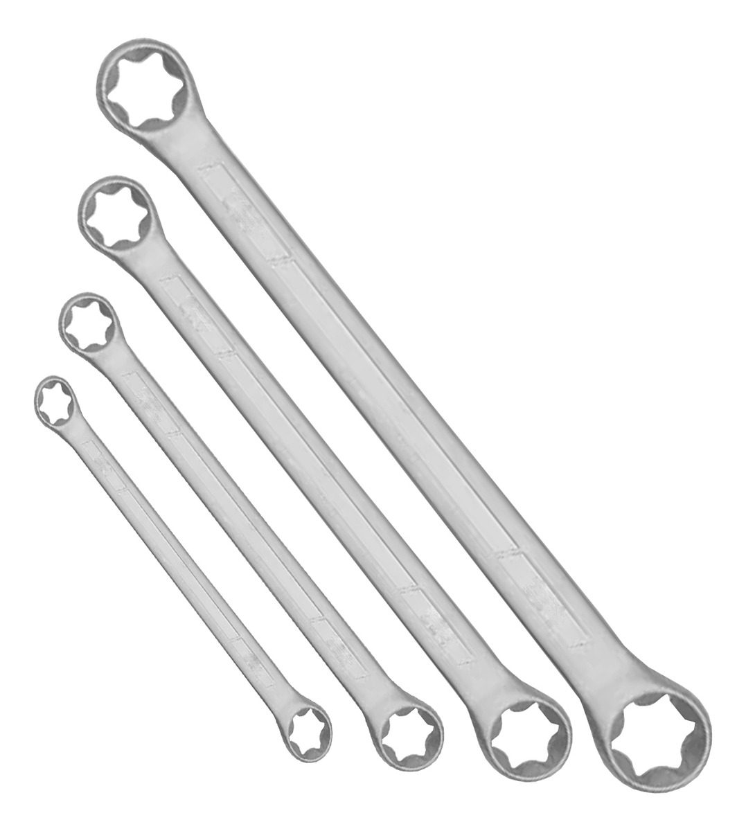 Juego Set Kit Llaves Combinadas Fijas Torx E6xe8 A E20xe24 Gris