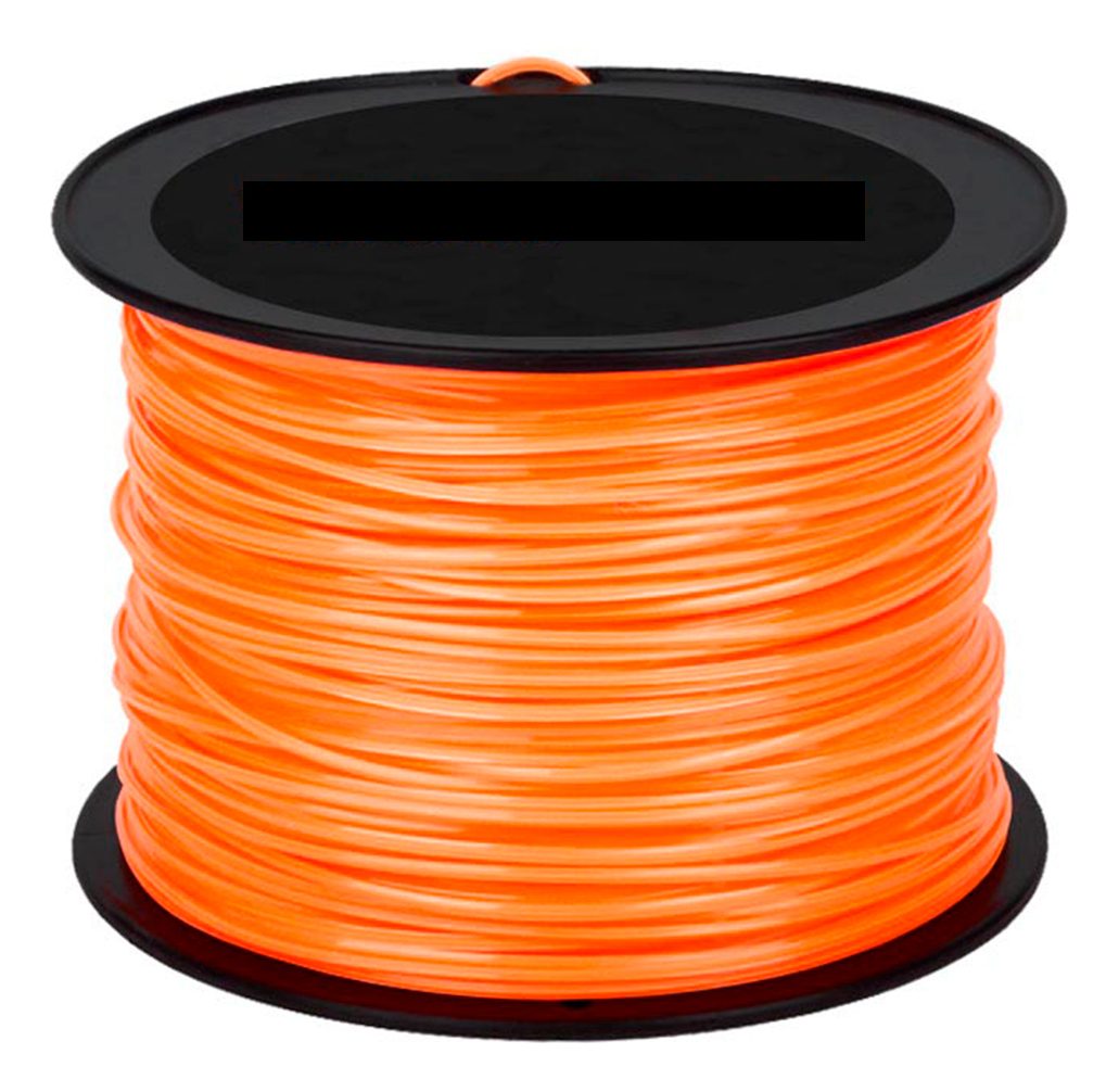 Tanza Desmalezadora 3mm Cuadrada Bobina 1k Naranja