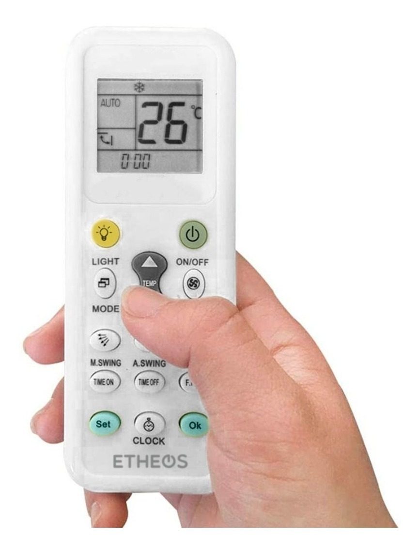 Control Remoto Universal Aire Acondicionado Todas Las Marcas Blanco