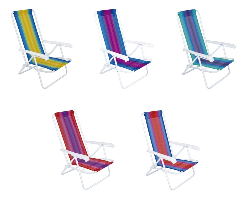 Silla Reclinable 4 Posiciones De Acero 2004 Vario