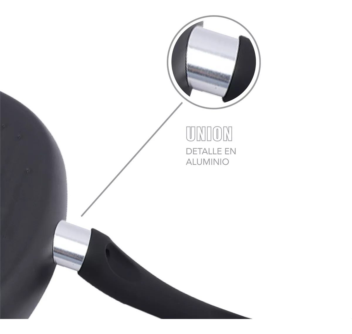 Bifera 26 Cm Resistente Sarten Estrias Anti Adherente Cocina Color Negro - 9