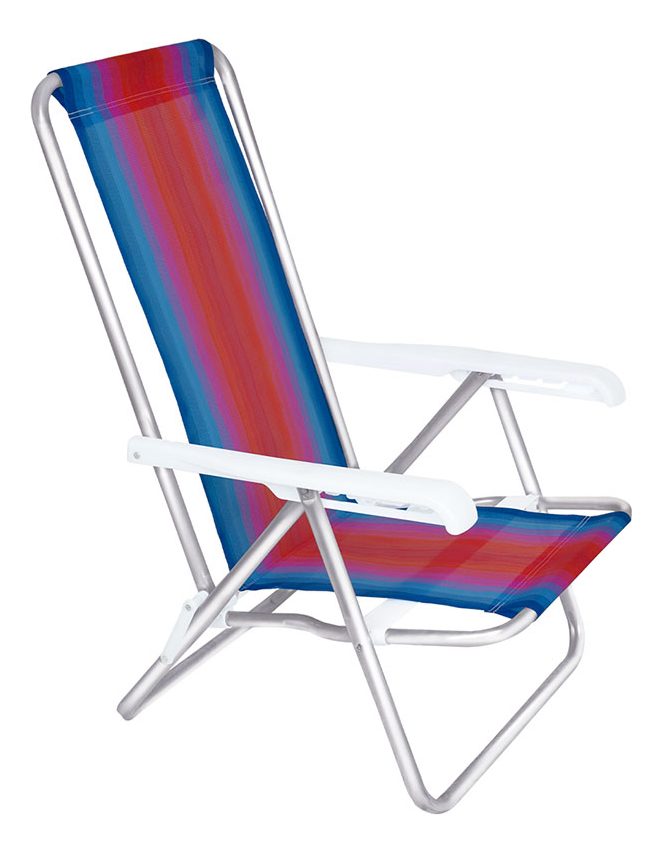 Silla Reclinable 4 Posiciones De Aluminio Variado